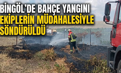 Bingöl’de Bahçe Yangını Ekiplerin Müdahalesiyle Söndürüldü