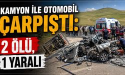 Kamyon ile Otomobil Çarpıştı: 2 Ölü, 1 Yaralı