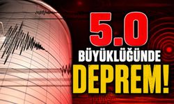 5.0 Büyüklüğünde Deprem!