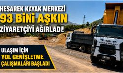 Hesarek'e Yoğun İlgi! Yol Genişletme Çalışmaları Başladı