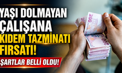 Yaşı Dolmayan Çalışana Kıdem Tazminatı Fırsatı! Şartlar Belli Oldu!