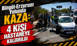 Bingöl-Erzurum Yolunda Kaza: 4 Yaralı