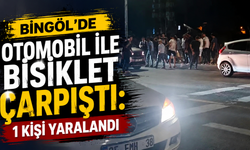 Bingöl’de Otomobil ile Bisiklet Çarpıştı: 1 Kişi Yaralandı