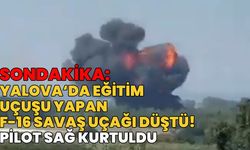 Eğitim Uçuşu Yapan F-16 Uçağı Düştü!