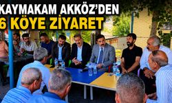 Kaymakam Akköz’den 6 Köye Ziyaret