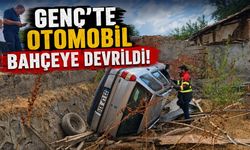 Bingöl'de Kontrolden Çıkan Otomobil Bahçeye Devrildi: 1 Yaralı