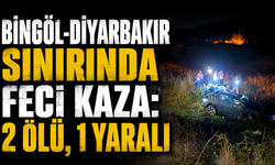 Bingöl-Diyarbakır Sınırında Feci Kaza: 2 Ölü, 1 Yaralı
