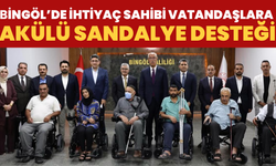 Bingöl’de İhtiyaç Sahibi Vatandaşlara Akülü Sandalye Desteği