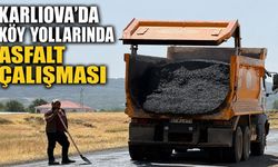 Karlıova'da Köy Yolları Asfaltlanıyor