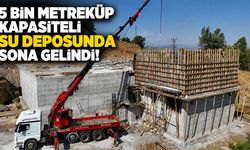 Bingöl'de 5 Bin Metreküplük Su Deposu Yapımında Sona Gelindi!
