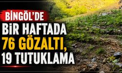 Bingöl'de Bir Haftada 76 Gözaltı, 19 Tutuklama