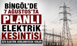 Bingöl'de 7 Ağustos'ta Planlı Elektrik Kesintisi: İşte Elektrik Verilemeyecek Yerler