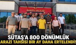 Sütaş'a 800 Dönümlük Arazi Tahsisi Bir Ay Daha Ertelendi!