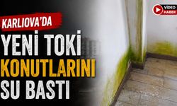 Karlıova’da Yeni TOKİ Konutlarını Su Bastı