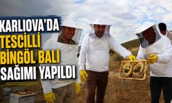 Karlıova’da Tescilli Bingöl Balı Sağımı Yapıldı