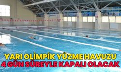 Bingöl'de Yarı Olimpik Havuz 4 Gün Kapalı Kalacak!