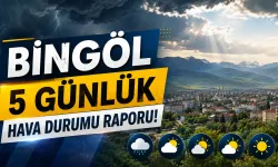 Bingöl 5 Günlük Hava Durumu Raporu