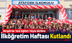 Bingöl’de Yeni Eğitim Yılıyla Birlikte İlköğretim Haftası Kutlandı