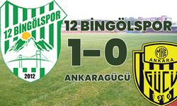 12 Bingölspor, MKE Ankaragücü'nü 1-0 Yendi!