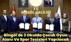 Bingöl'de 3 okulda çocuk oyun alanı ve spor tesisleri yapılacak