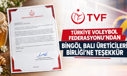 Türkiye Voleybol Federasyonu’ndan Bingöl Balı Üreticileri Birliği’ne Teşekkür
