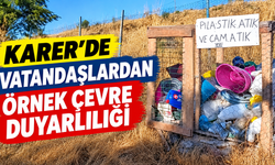 Karer’de Vatandaşlardan Örnek Çevre Duyarlılığı