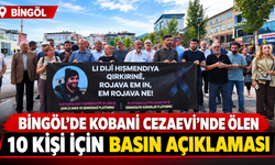 Bingöl’de Kobani Cezaevi’nde Ölen 10 Kişi İçin Basın Açıklaması