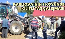 Karlıova’nın 2 Köyünde Kilitli Parke Taşı Yapımına Başlandı