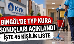 Bingöl’de TYP Kura Sonuçları Açıklandı: İşte 45 Kişilik Liste