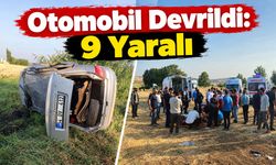 Otomobil Devrildi: 9 Yaralı