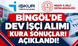 Bingöl’de Dev İşçi Alımı Kura Sonuçları Açıklandı!