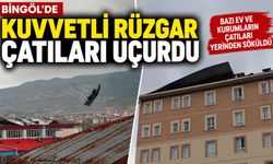 Bingöl’de Kuvvetli Rüzgar Çatıları Uçurdu