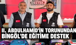 2. Abdulhamid’in Torunundan Bingöl’deki Köy Okullarına Kırtasiye Desteği