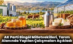 AK Parti Bingöl Milletvekilleri Tarım Alanında Yapılan Çalışmaları Açıkladı