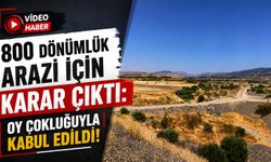 800 Dönümlük Arazi İçin Karar Çıktı: Oy Çokluğuyla Kabul Edildi!