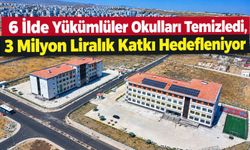 6 İlde Yükümlüler Okulları Temizledi, 3 Milyon Liralık Katkı Hedefleniyor