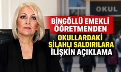 Bingöllü Emekli Öğretmenden Okullardaki Silahlı Saldırılara İlişkin Açıklama