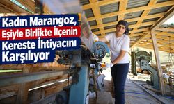 Kadın Marangoz, Eşiyle Birlikte İlçenin Kereste İhtiyacını Karşılıyor