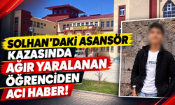 Solhan'da Okulda Asansör Kazasında Ağır Yaralanan Öğrenci Hayatını Kaybetti