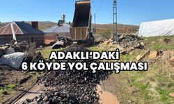 Adaklı'nın 6 Köy Yolunda Çalışmalar Sürüyor