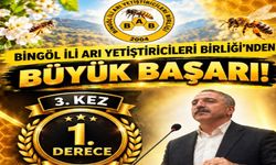 Bingöl İli Arı Yetiştiricileri Birliği'nden Büyük Başarı: 1. Derece ile Derecelendirildi!