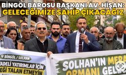 Bingöl Barosu’ndan Solhan Ekoloji Platformu’na Destek