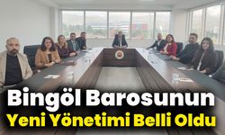 Bingöl Barosunun Yeni Yönetimi Belli Oldu