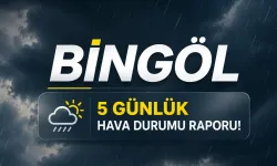 Bingöl 5 Günlük Hava Durumu Raporu