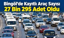 Bingöl’de Kayıtlı Araç Sayısı 27 Bin 295 Adet Oldu