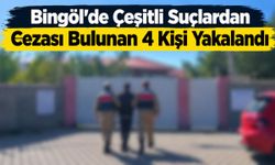 Bingöl’de Çeşitli Suçlardan Cezası Bulunan 4 Kişi Yakalandı
