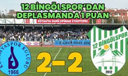 12 Bingölspor, Deplasmanda Berabere Kaldı