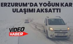 Erzurum'da Yoğun Kar: Sürücüler Hazırlıksız Yakalandı!