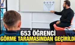 Bingöl'de Pilot İl Çalışmaları: 653 Birinci Sınıf Öğrencisi Görme Taramasından Geçirildi