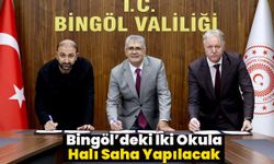 Bingöl’deki İki Okula Halı Saha Yapılacak